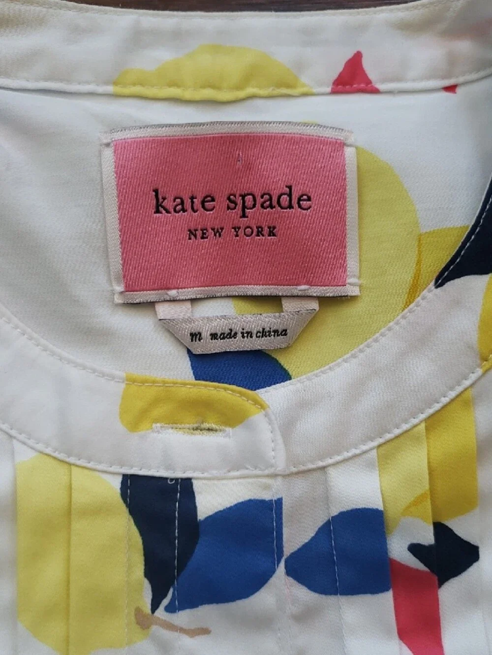 Kate Spade White Yellow Lemon Sun Dress Size M Boho Preppy Y2K Summer Vacation